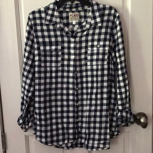 Plaid button down